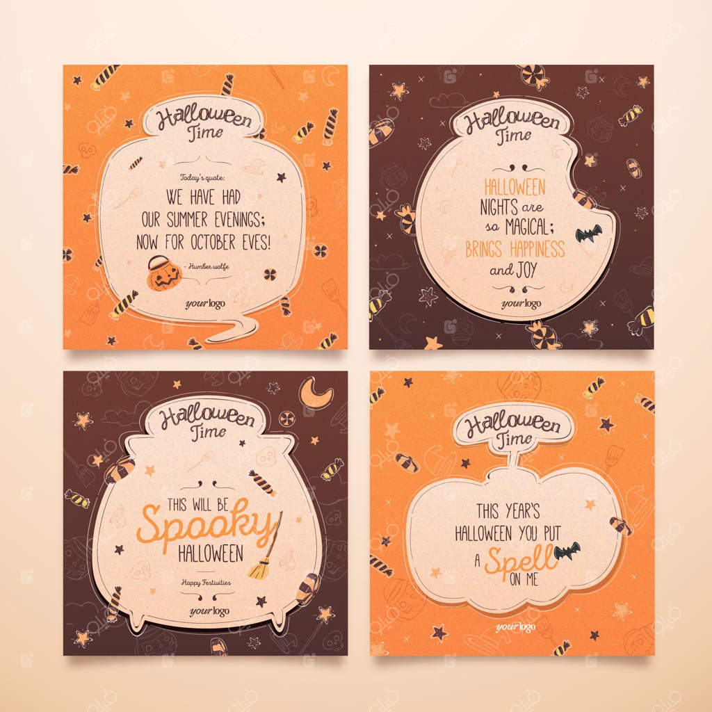 مجموعه پست‌های اینستاگرام برای هالووین