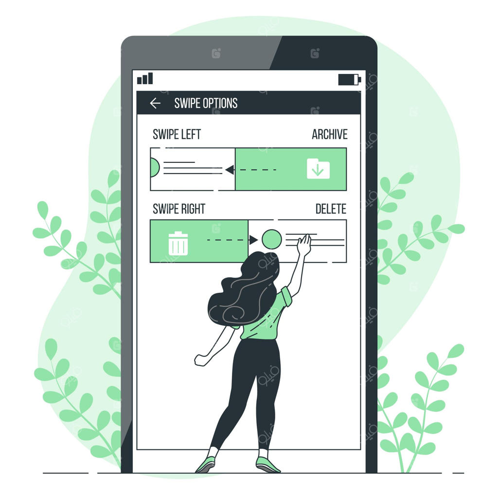 تصویر مفهومی گزینه‌های کشیدن