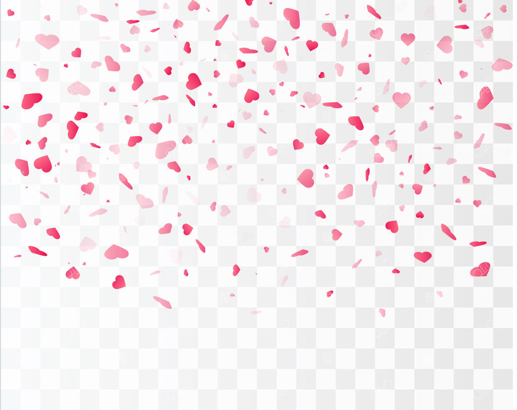 ریزش قلب‌های کاغذی، الهام‌بخش روز ولنتاین، با طرح‌های قلبی