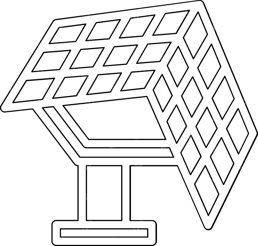 آیکون وکتور پنل خورشیدی