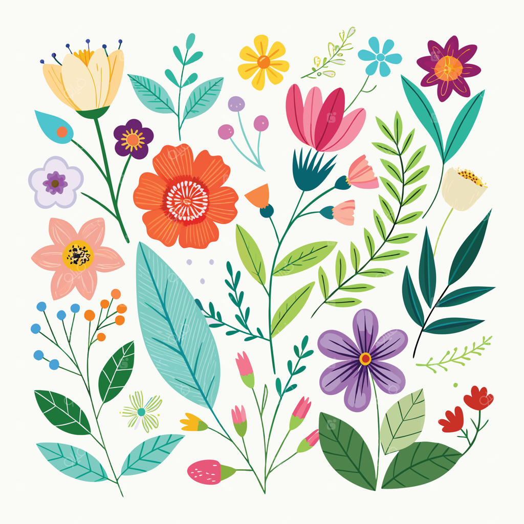 باغ طرح‌های گل‌های زیبا