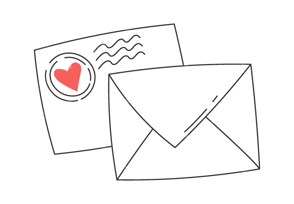 طراحی مدرن پیام عشق با خطوط و حروف