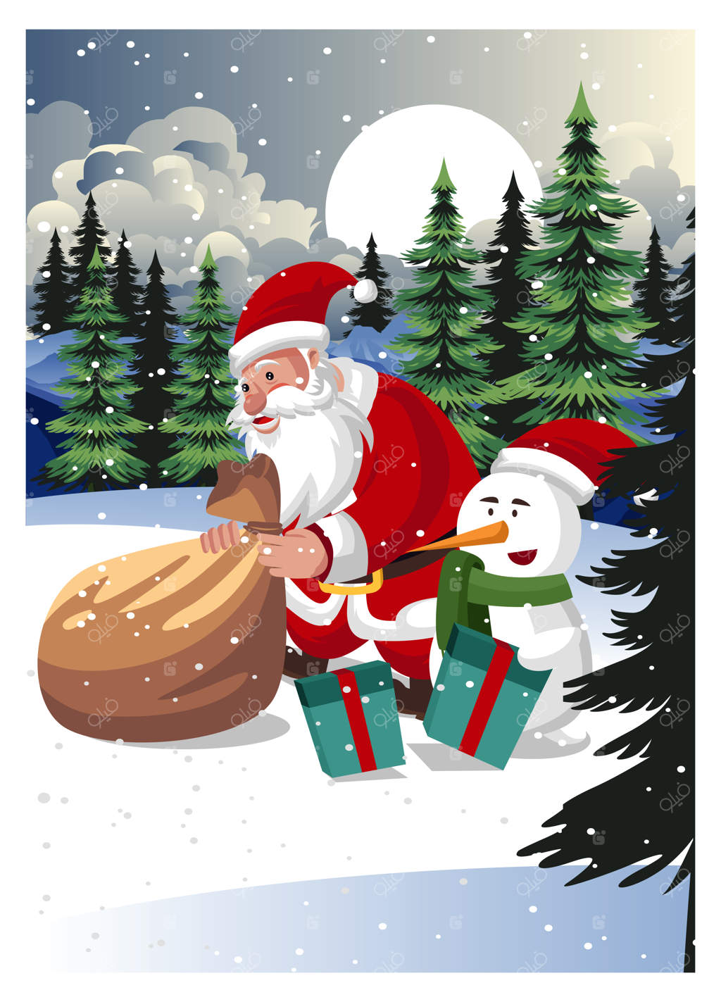 بازی بابانوئل در برف