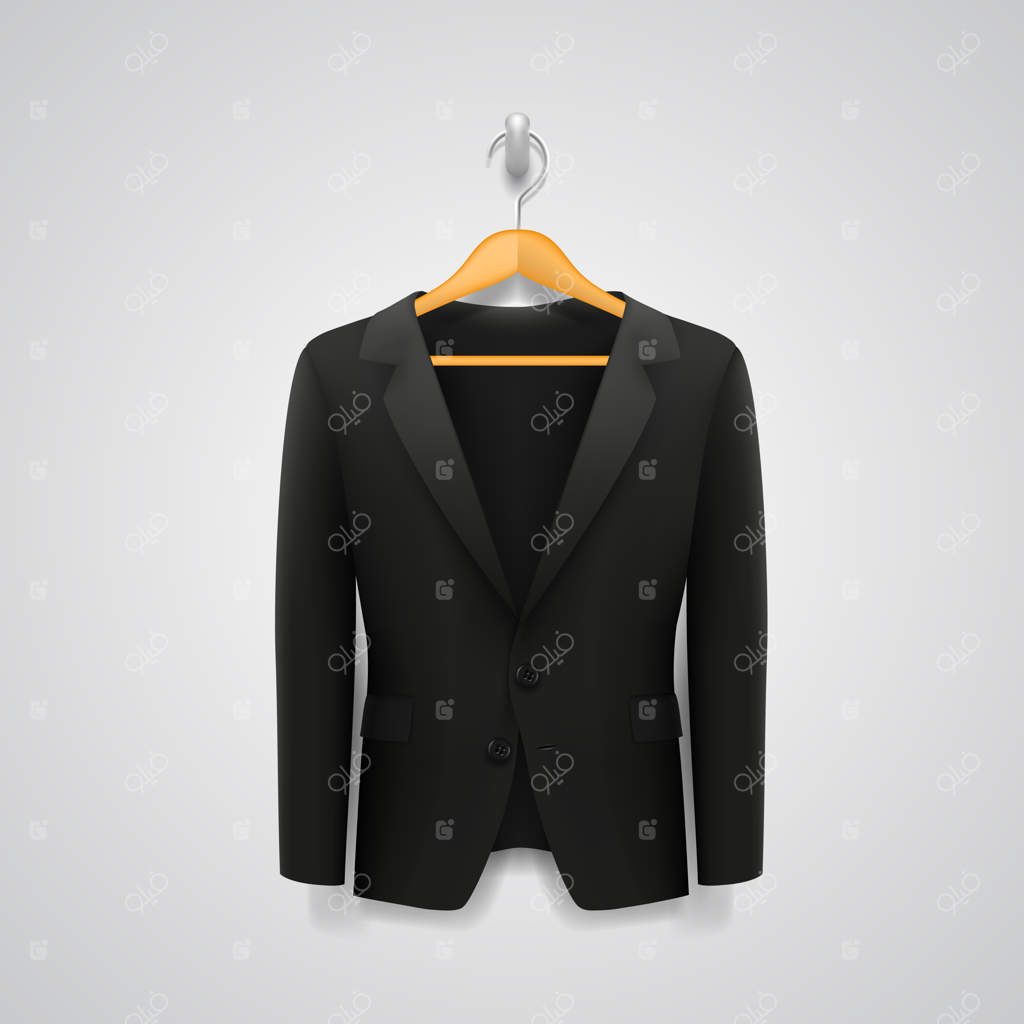 هنر جاکت بر روی چوب‌لباسی: تصویر وکتور