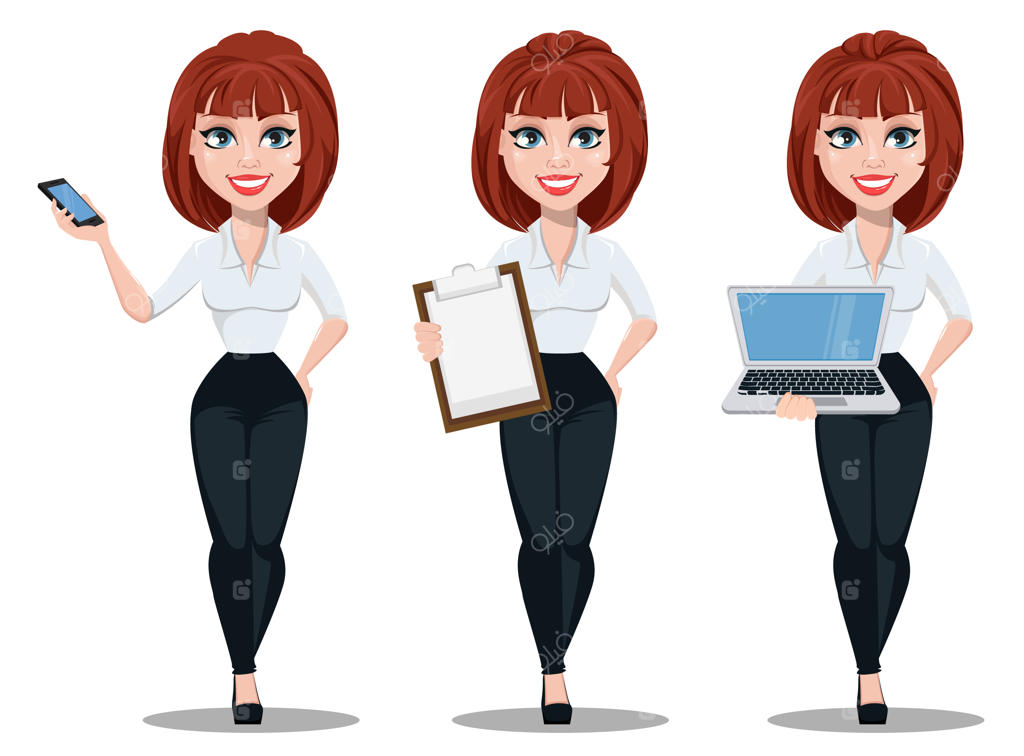 شخصیت کارتونی زن تاجر