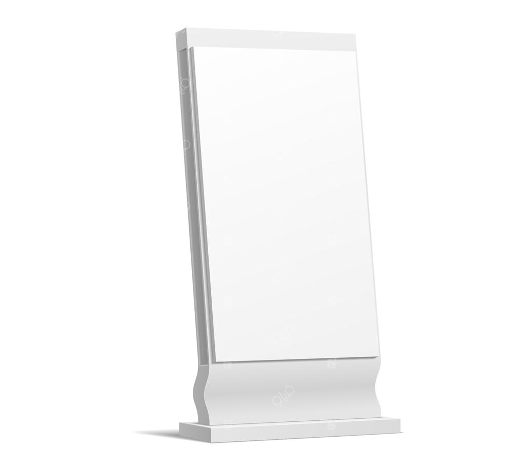 ماکت نمایش سه‌بعدی استند فضای باز، تابلو تبلیغاتی