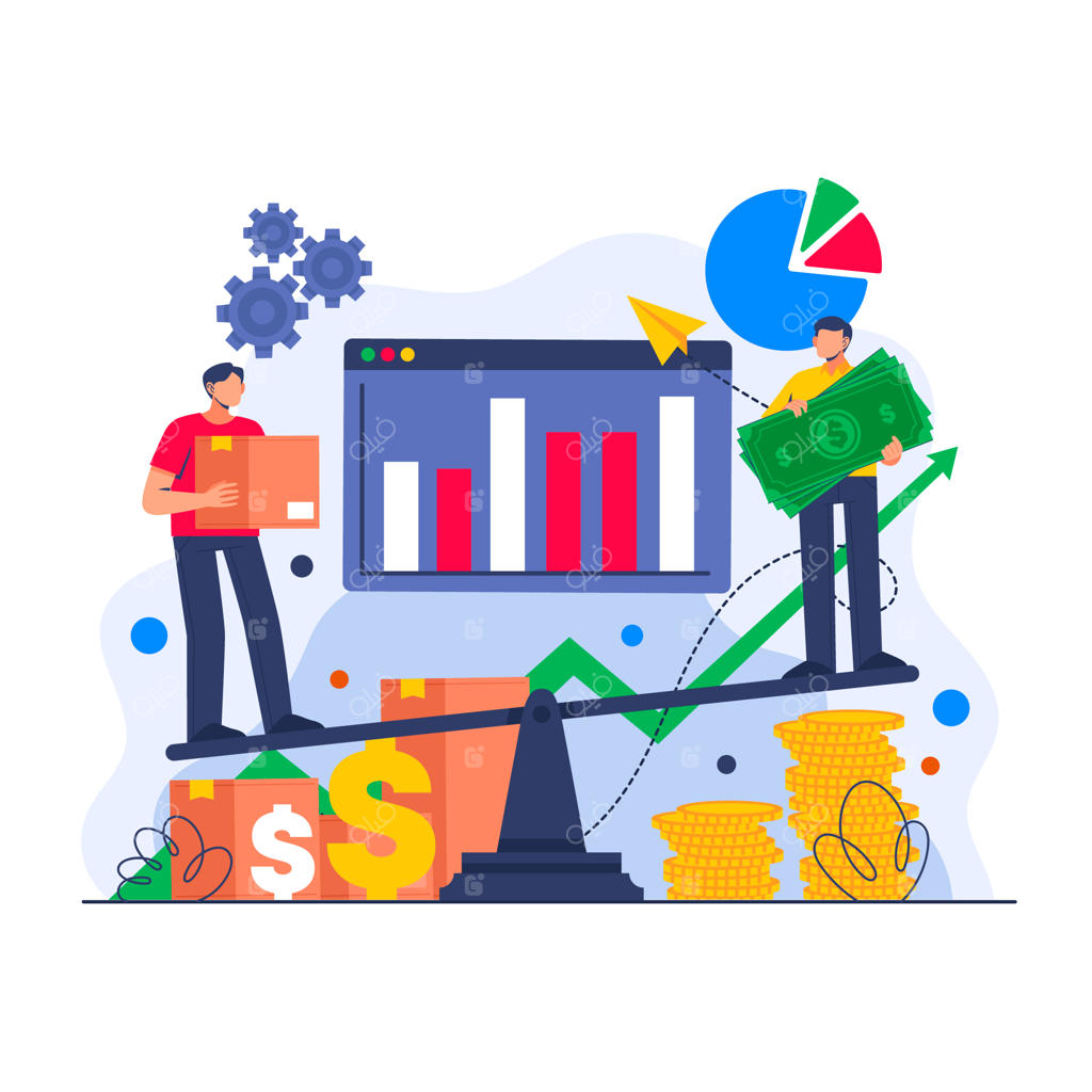 تصویرسازی عملیات درآمد دستی کشیده شده