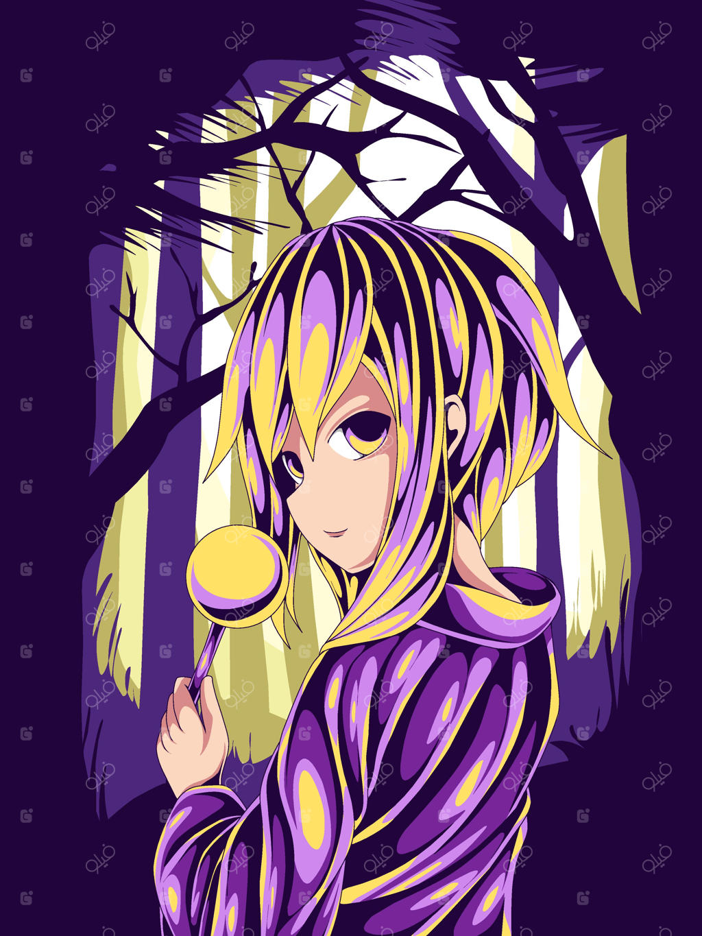 تصویرسازی انیمه کودک اسرارآمیز