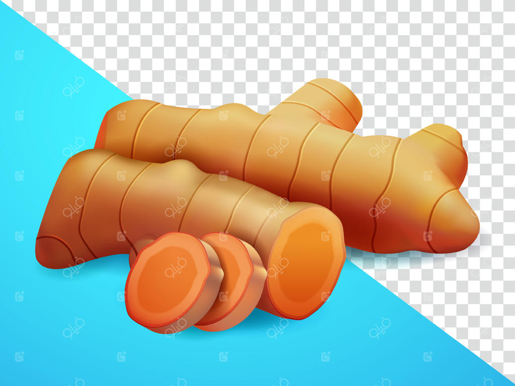 زردچوبه، مناسب برای دکوراسیون، طراحی، ادویه‌جات و تبلیغات