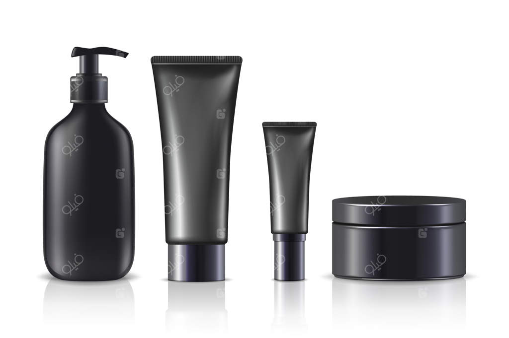 بطری‌ها و شیشه‌های کرم سیاه‌رنگ (جدا شده)