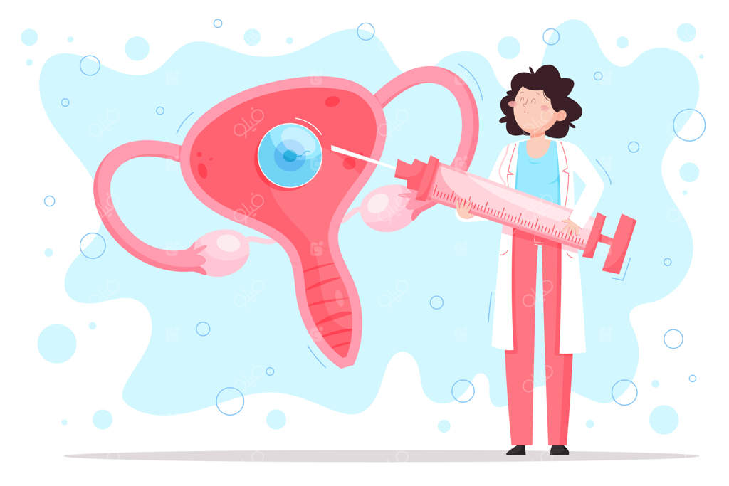 تصویر طراحی دستی و تخت روش IVF