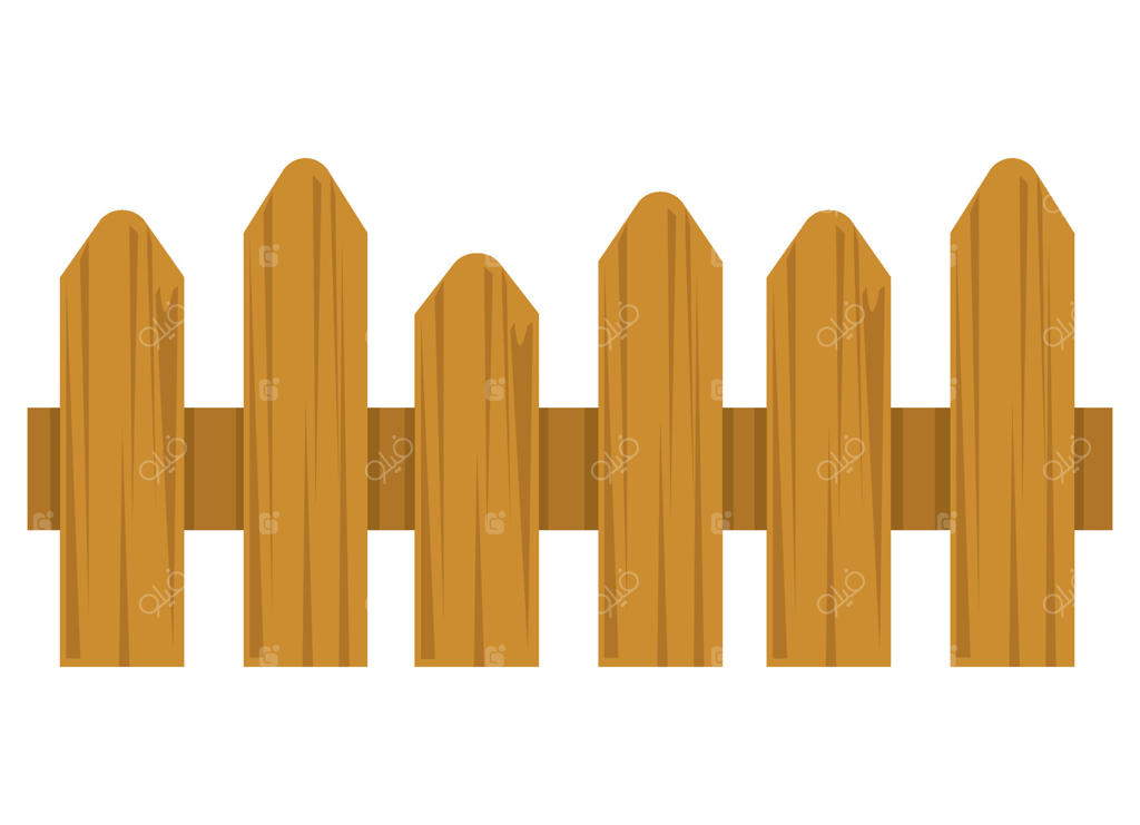 آیکون نرده چوبی باغ جدا شده