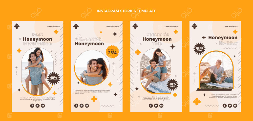 مجموعه استوری‌های اینستاگرام ماه عسل فلت