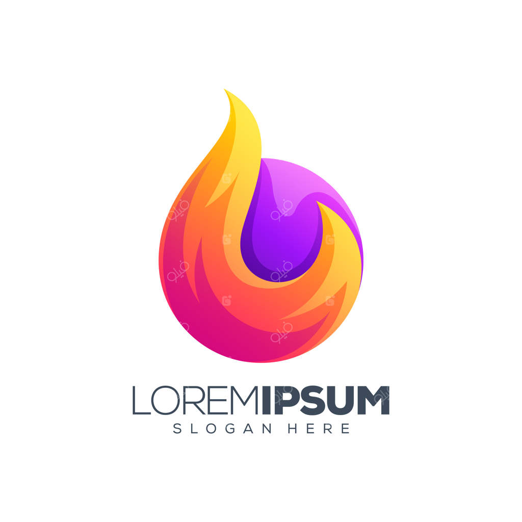 طراحی لوگوی آتش