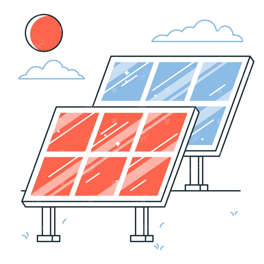 تصویرسازی مفهومی انرژی خورشیدی