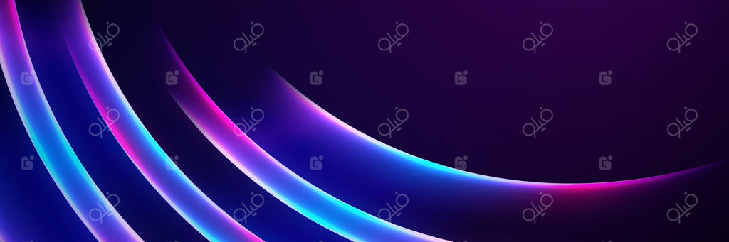 پس‌زمینه‌ی خیره‌کننده‌ی انتزاعی با خطوط رنگارنگ منحنی - وکتور حرفه‌ای