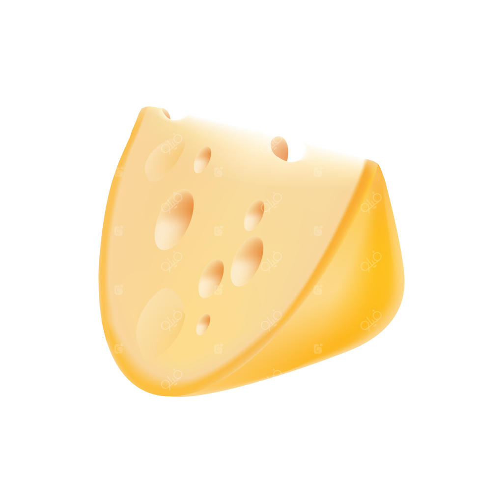 گودا: یک تکه بزرگ، خوشمزه و تازه از پنیر. محصولات لبنی.