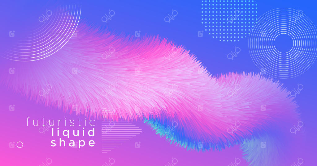 پس‌زمینه انتزاعی روان با شکل گرادیان رنگی