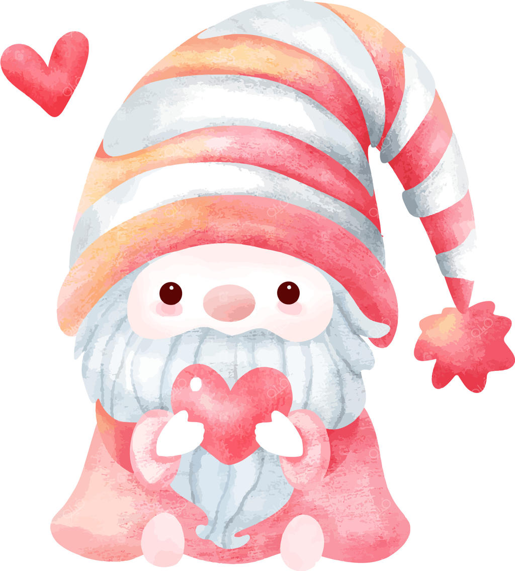 تصویر دورف ولنتاین با قلب در دست