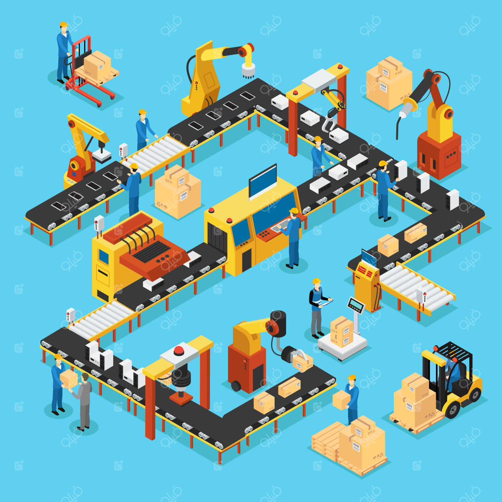 مفهوم خط تولید خودکار ایزومتریک