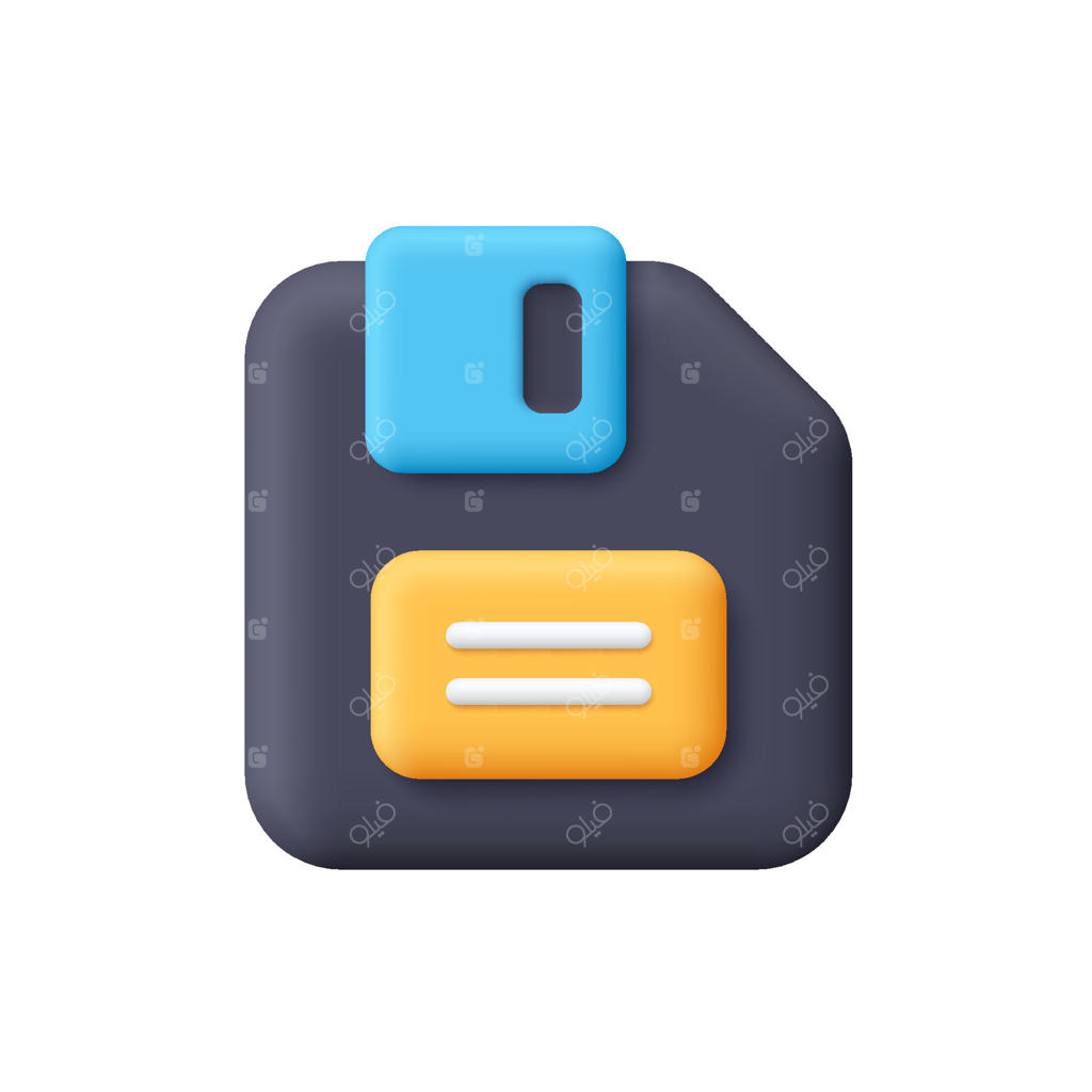 آیکون دکمه ذخیره با طراحی مدرن وکتور حرفه‌ای