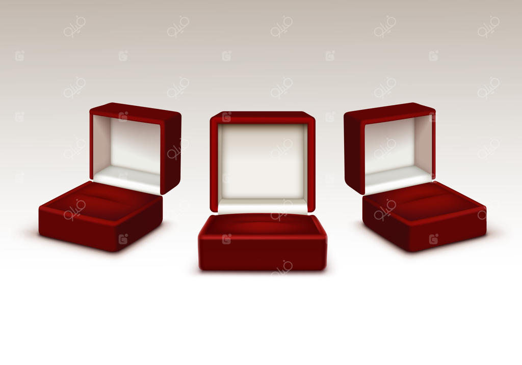 مجموعه‌ای از جعبه‌های قرمز و سیاه خالی و باز شده