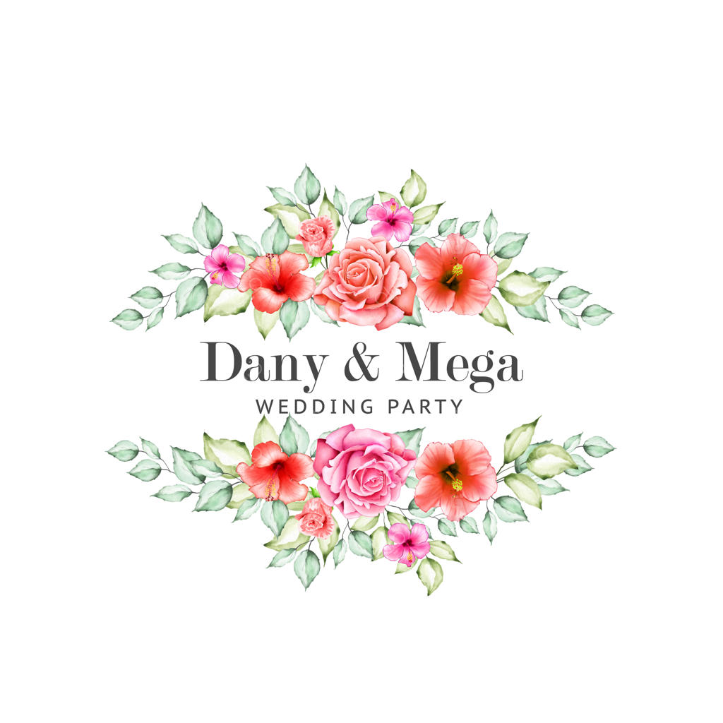 قالب کارت دعوت عروسی با طرح گل