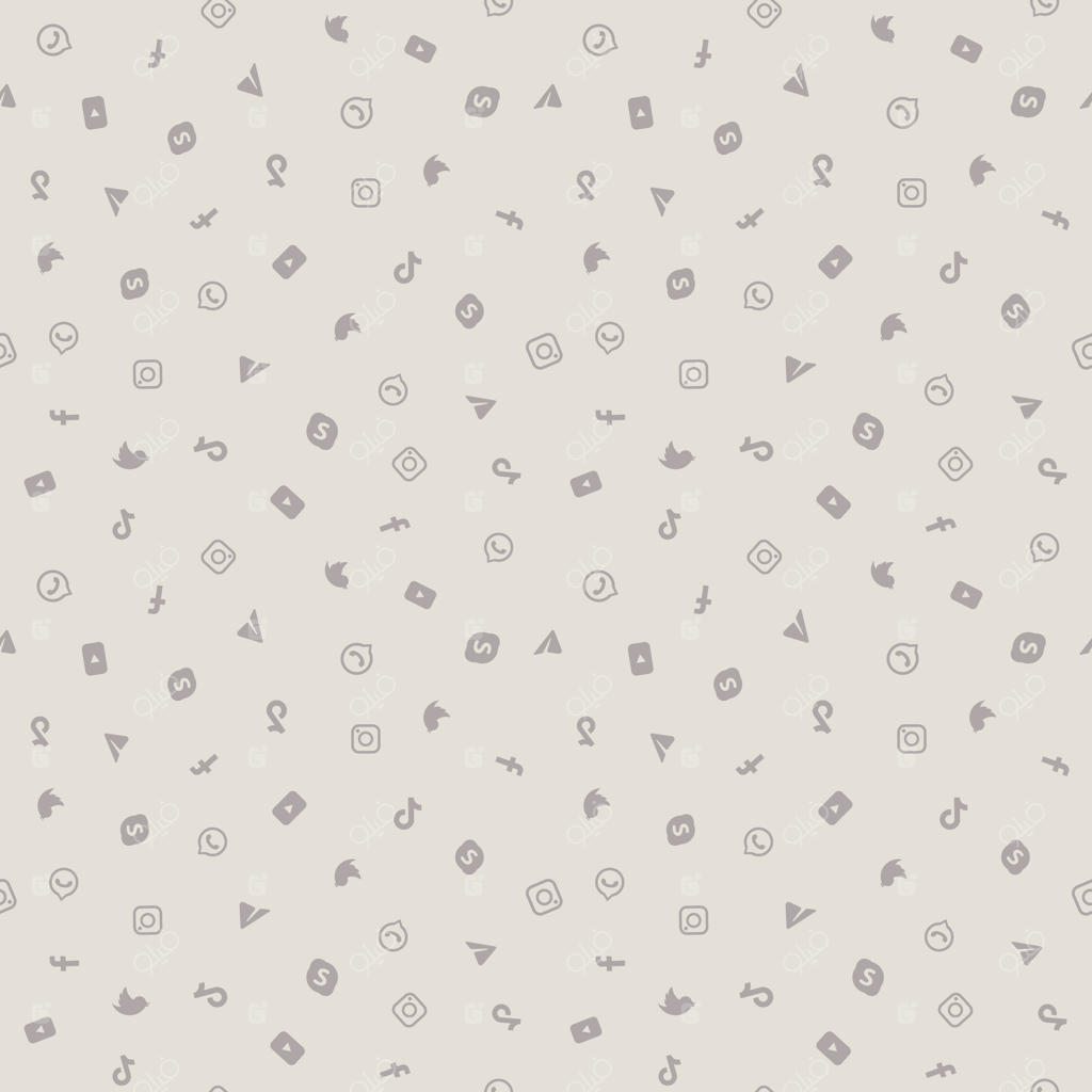 الگوی بدون درز وکتور با طرح شبکه‌های اجتماعی برای کاغذ دیواری