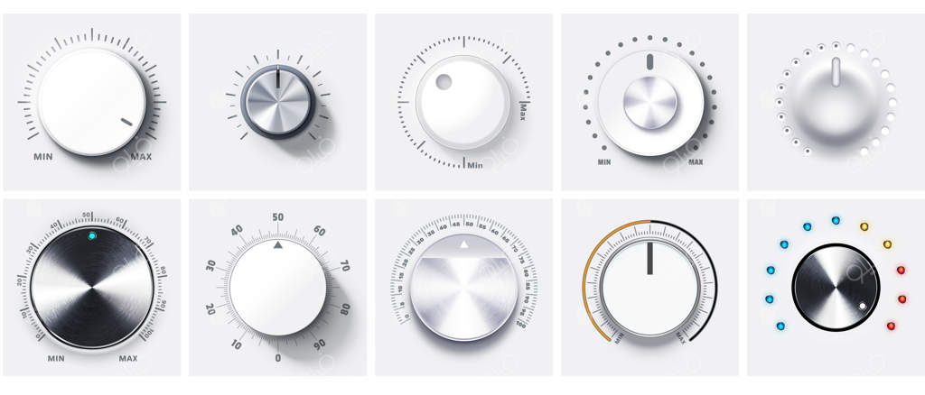 پتانسیومترهای گرد تنظیم حجم صدا