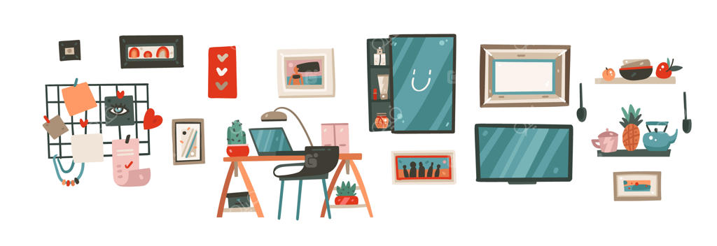 تصویرسازی کارتونی دست‌کشیده و انبوه