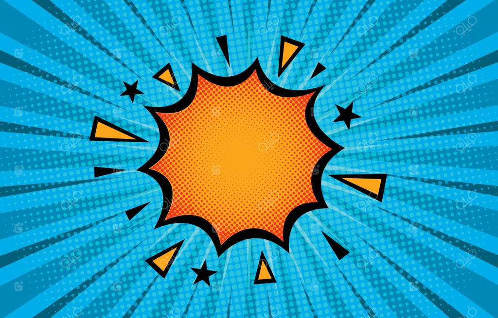 پس‌زمینه با افکت تصویری کامیک هافتون