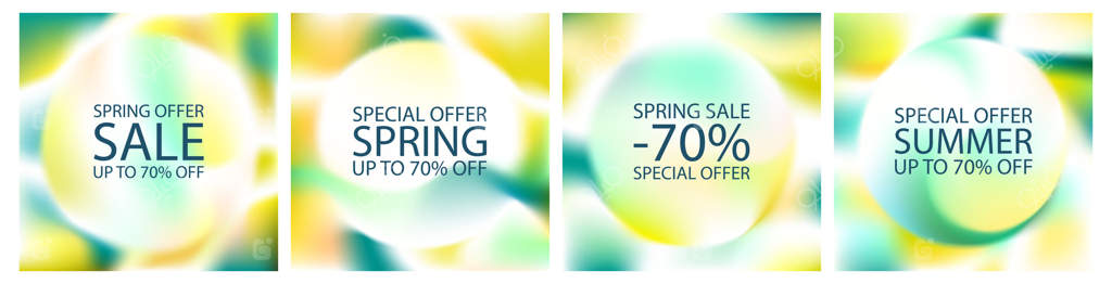 پس‌زمینه گرادیان انتزاعی: طراحی مجموعه پوستر بافت مایع ارگانیک. طیف سبز با طرح محو شده. پترن مایع پاستلی در لنز شیشه‌ای گرد. پس‌زمینه ملایم باغ آفتابی. موج مدرن.