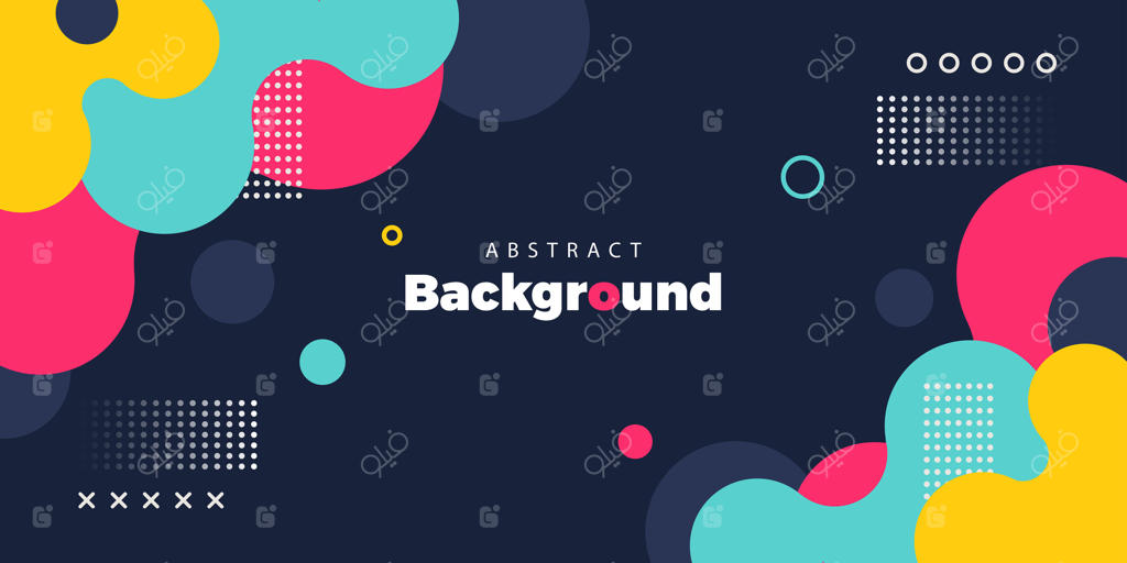 پس‌زمینه انتزاعی تیره و رنگارنگ