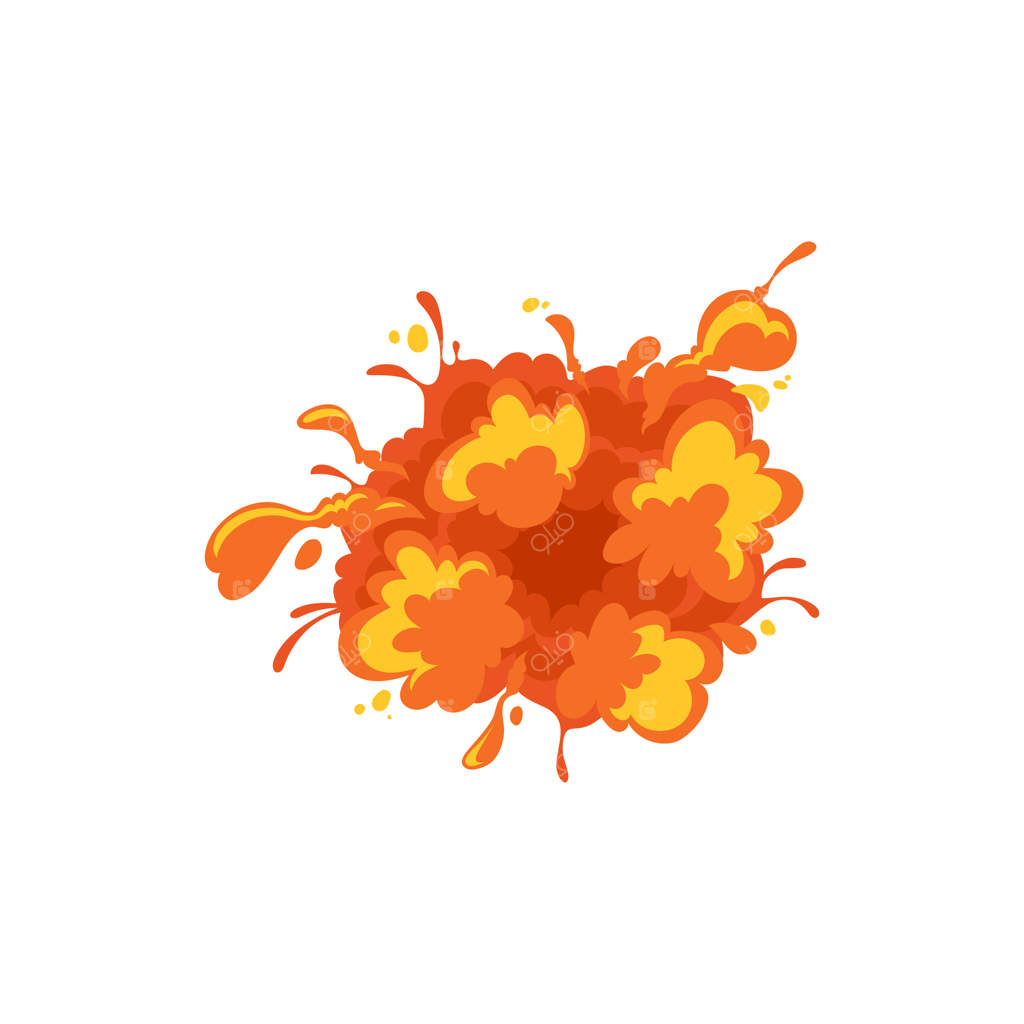 اثر انفجار نور نارنجی بمب آتشین