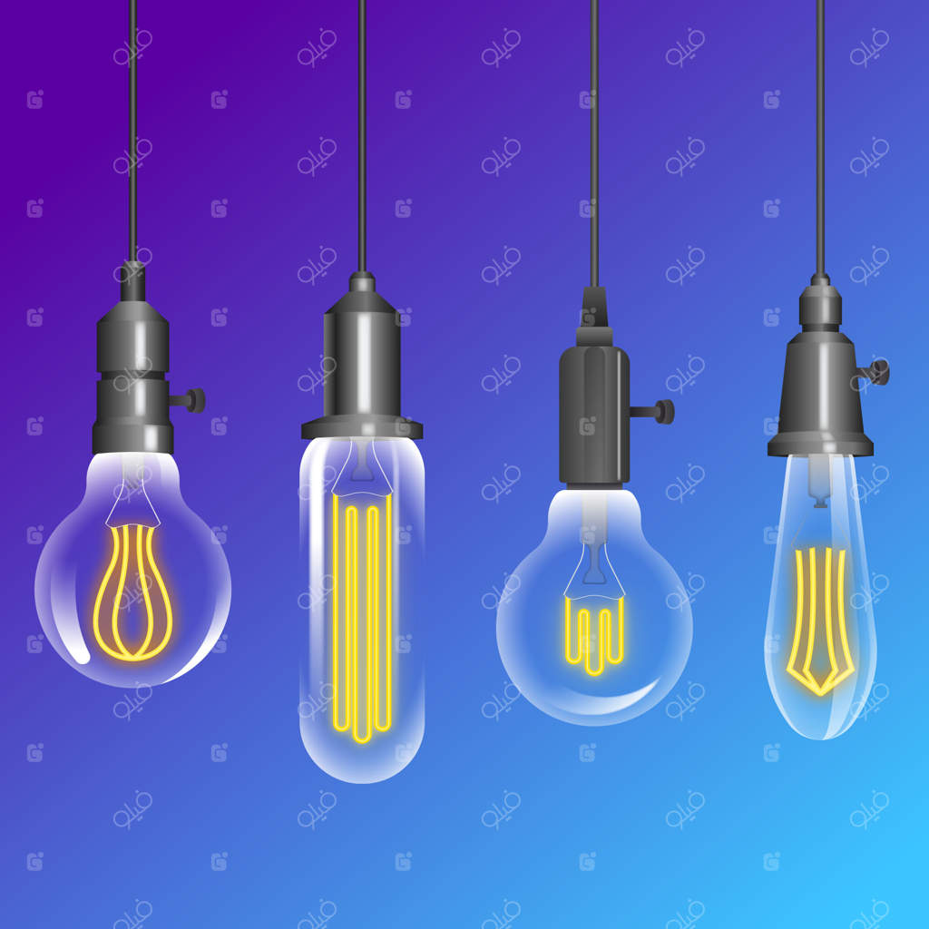 بسته‌ای از لامپ‌های آویز