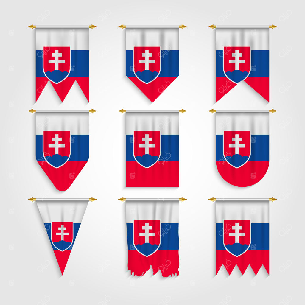 پرچم اسلواکی در اشکال مختلف