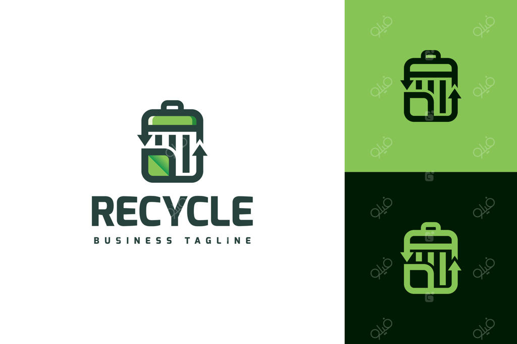 طراحی لوگو بازیافت سازگار با محیط زیست