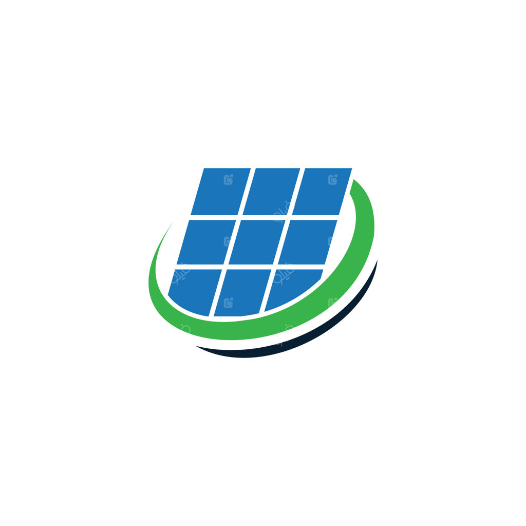 پنل خورشیدی با طرح سبز و مشکی مارپیچ