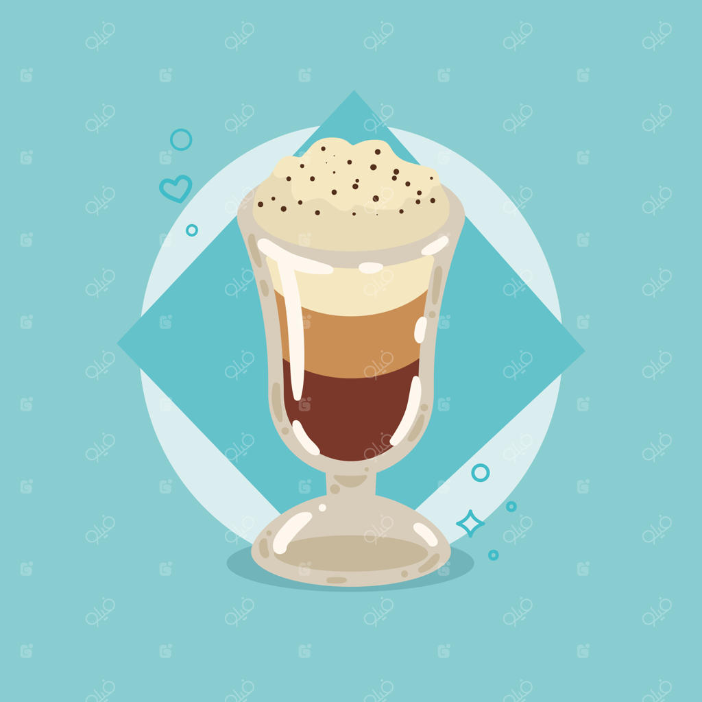 قهوه یخی در فنجان