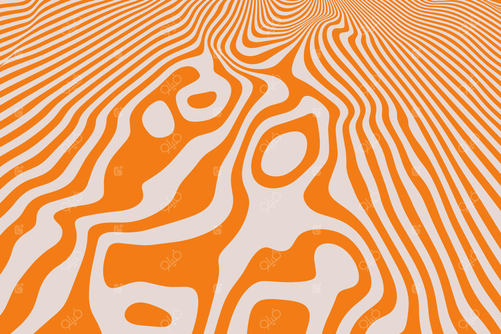 پس‌زمینه‌ای زیبا و مینیمال با خطوط مایع در سبک توهم نوری