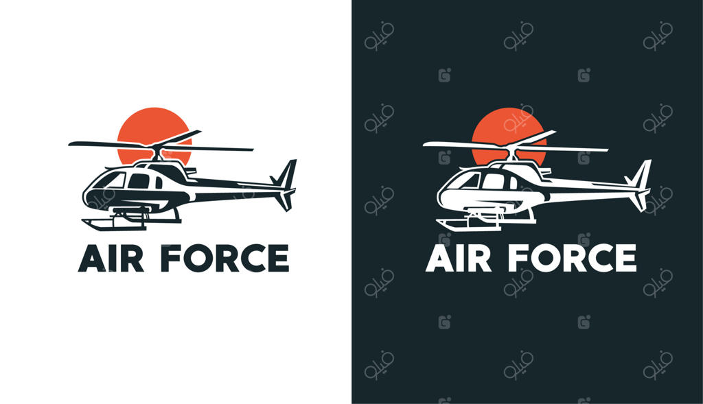 تصویر سیلوئت هلیکوپتر با خورشید، تصویر فناوری مناسب برای تجارت فروش هواپیما