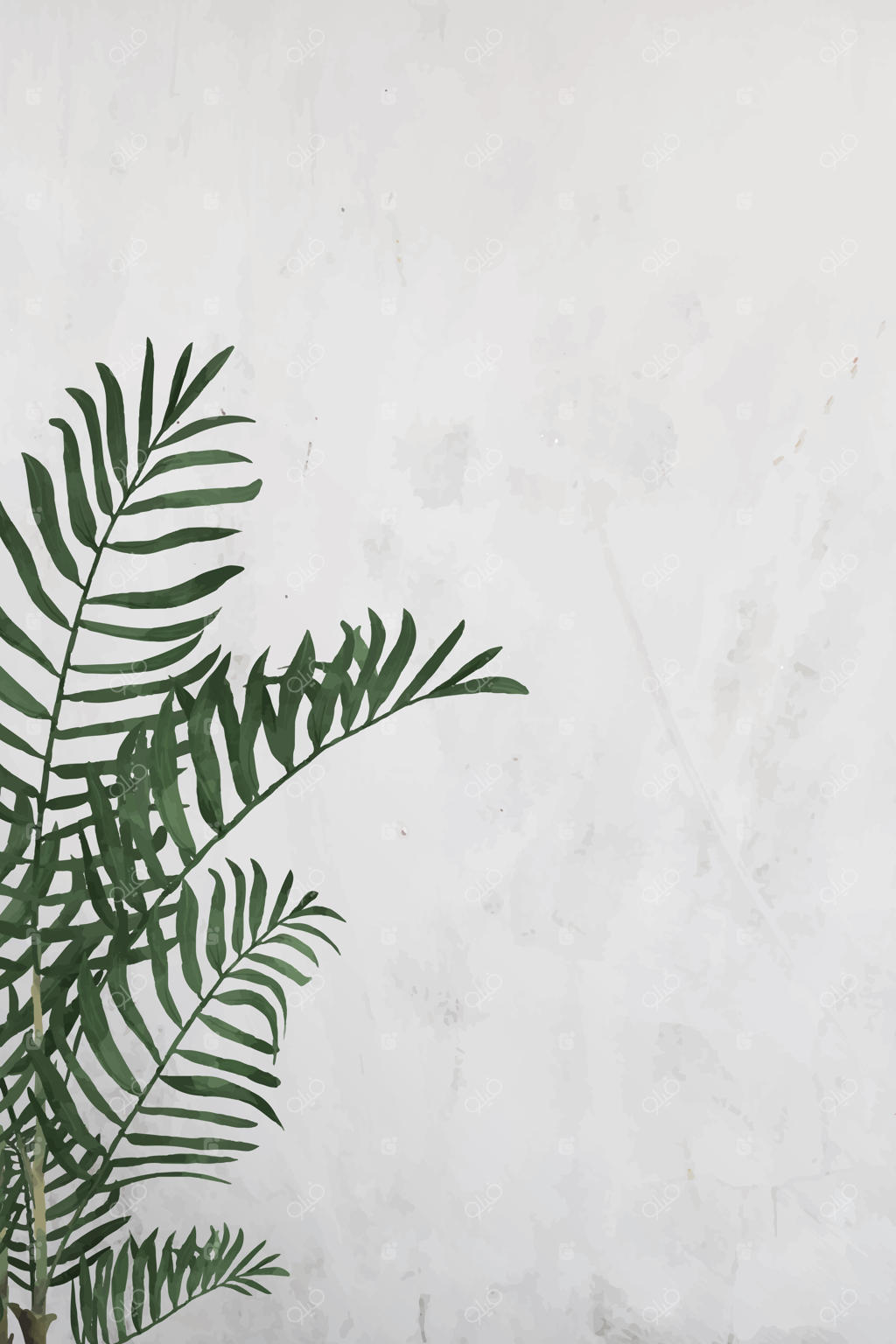 طرح قاب نخل آپارتمانی به صورت وکتور بدون پس‌زمینه