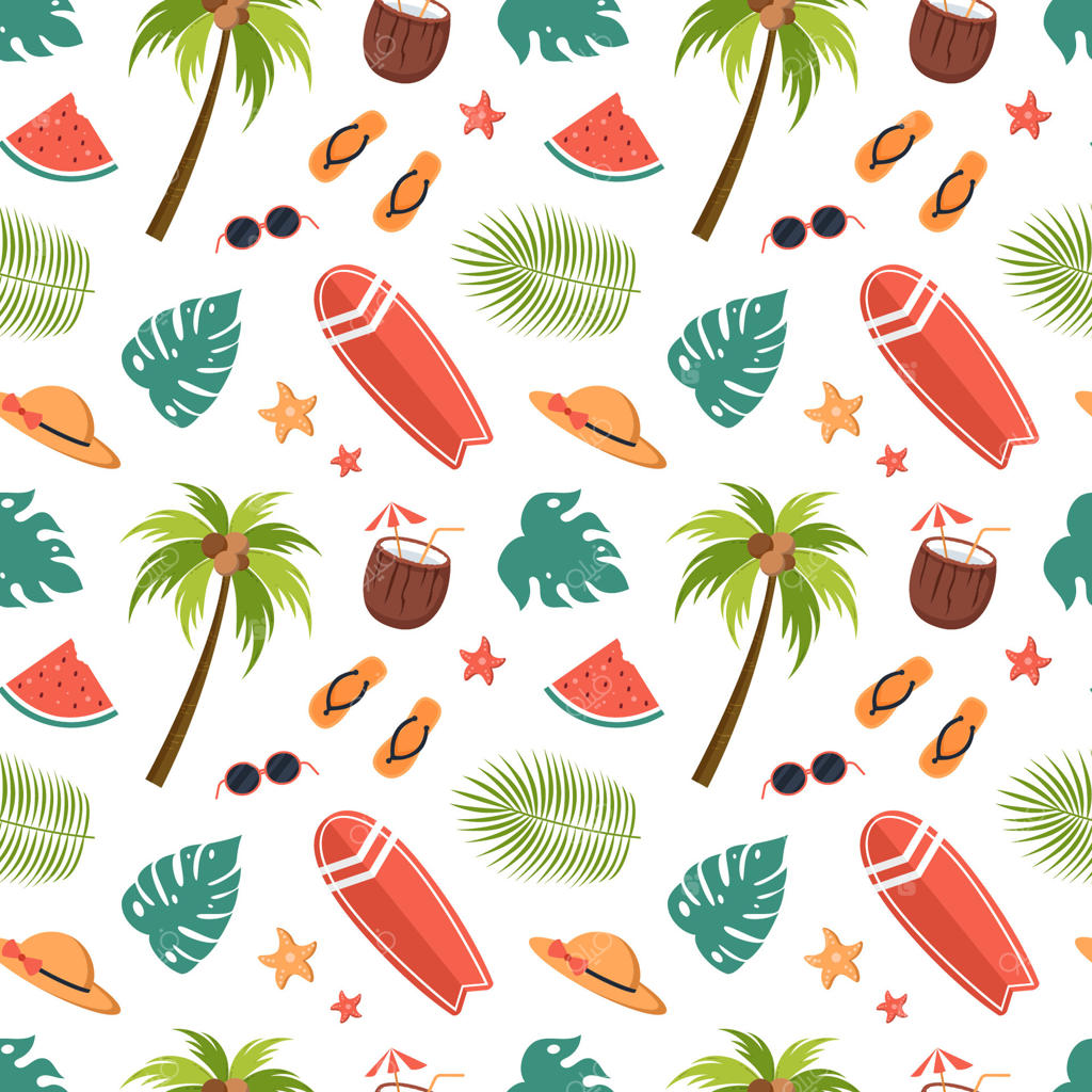 پترن رنگارنگ تابستانی با