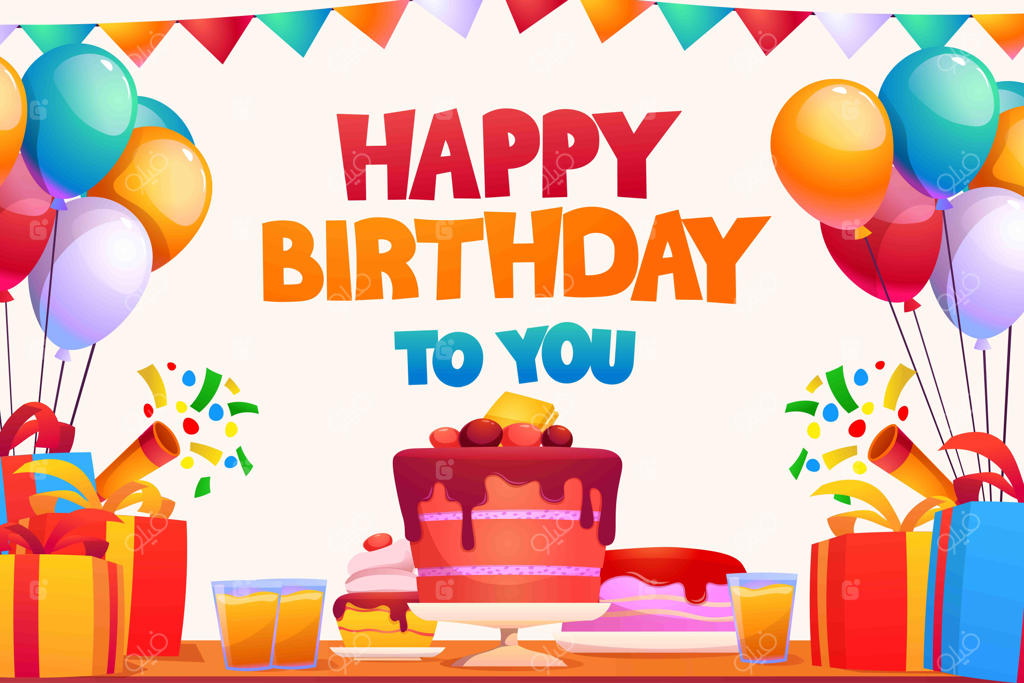 تزئینات وکتور برای جشن تولد