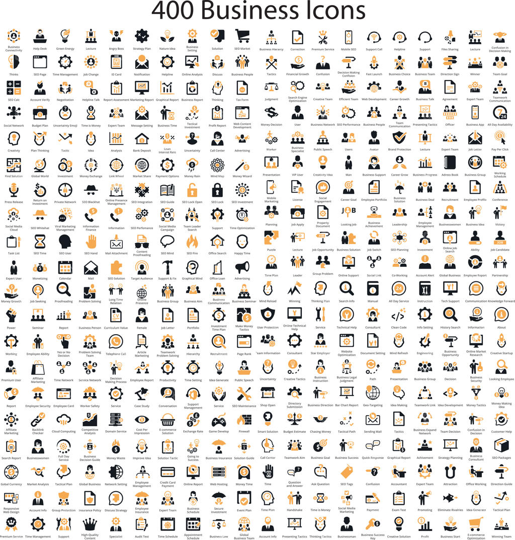 مجموعه آیکون‌های خطی سئو و تبلیغات