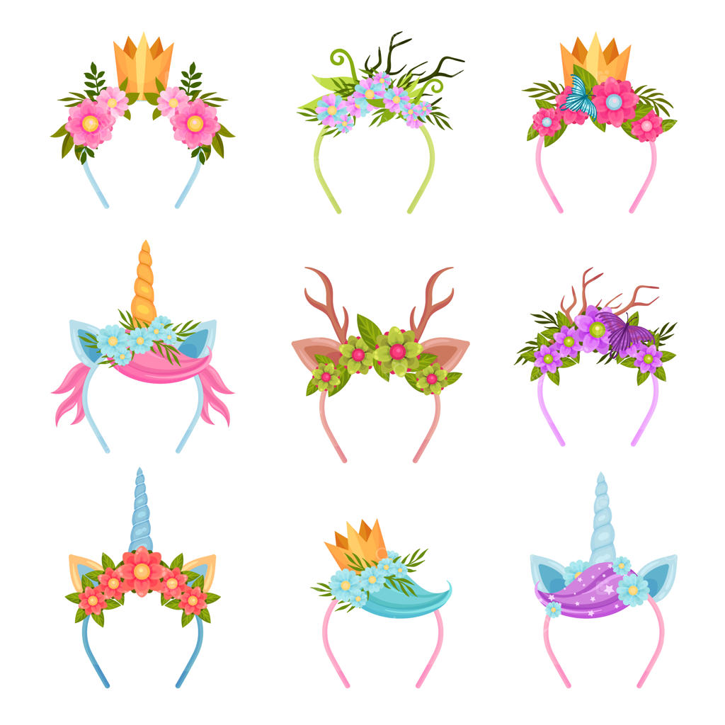 مجموعه تل‌های تزئینی با طرح گل