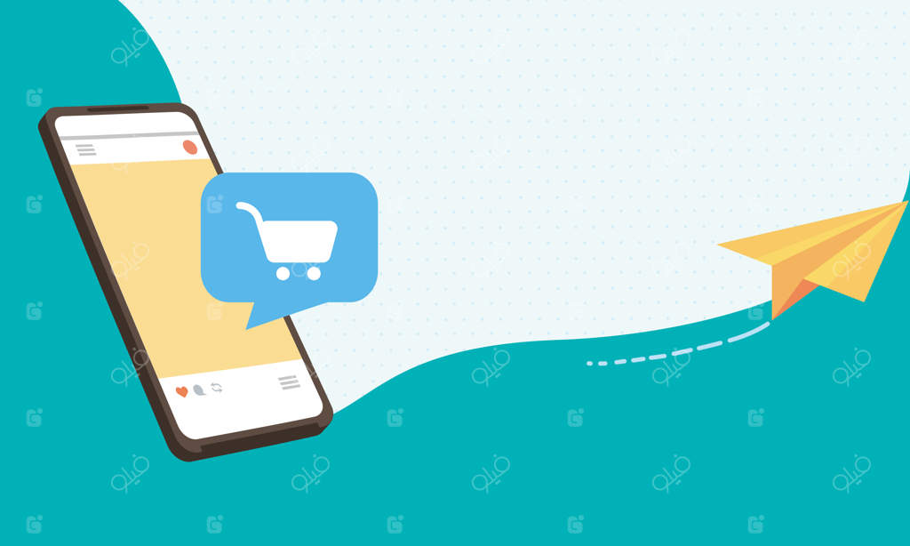 گوشی هوشمند با سبد خرید