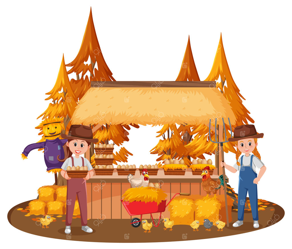 کشاورزان و تخم‌مرغ‌های تازه