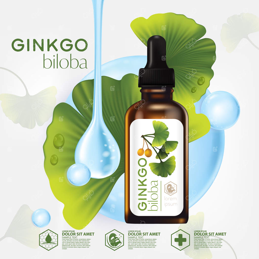 تصویر واقعی از لوازم آرایشی حاوی جینکو بیلوبا برای مراقبت از پوست