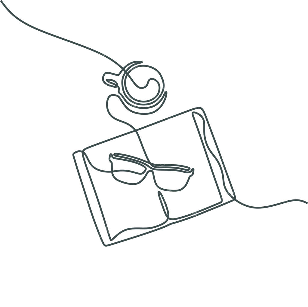 نقاشی خطی برداری کتاب